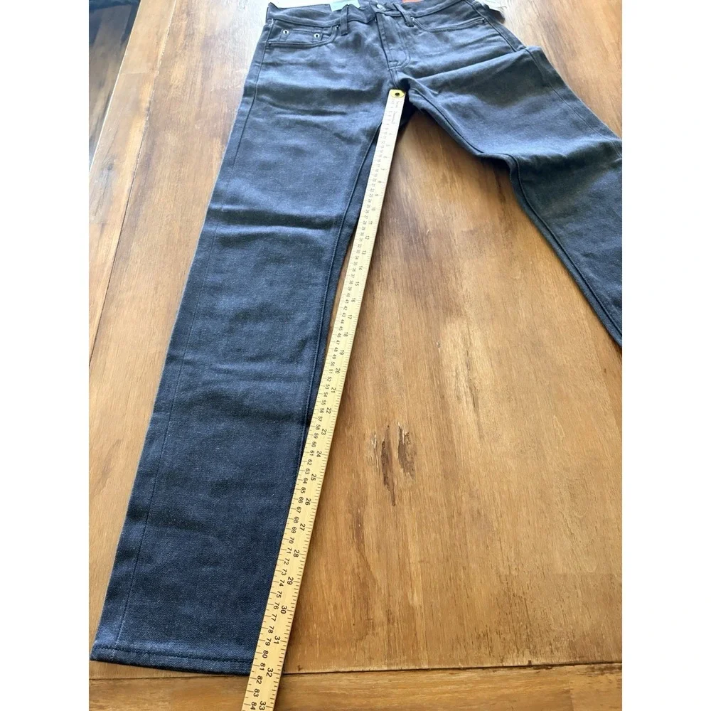 Jean Shop Jeans Selvedge Denim Gray Mick Size 28 X 32 CUT# 951 100% Cotton
